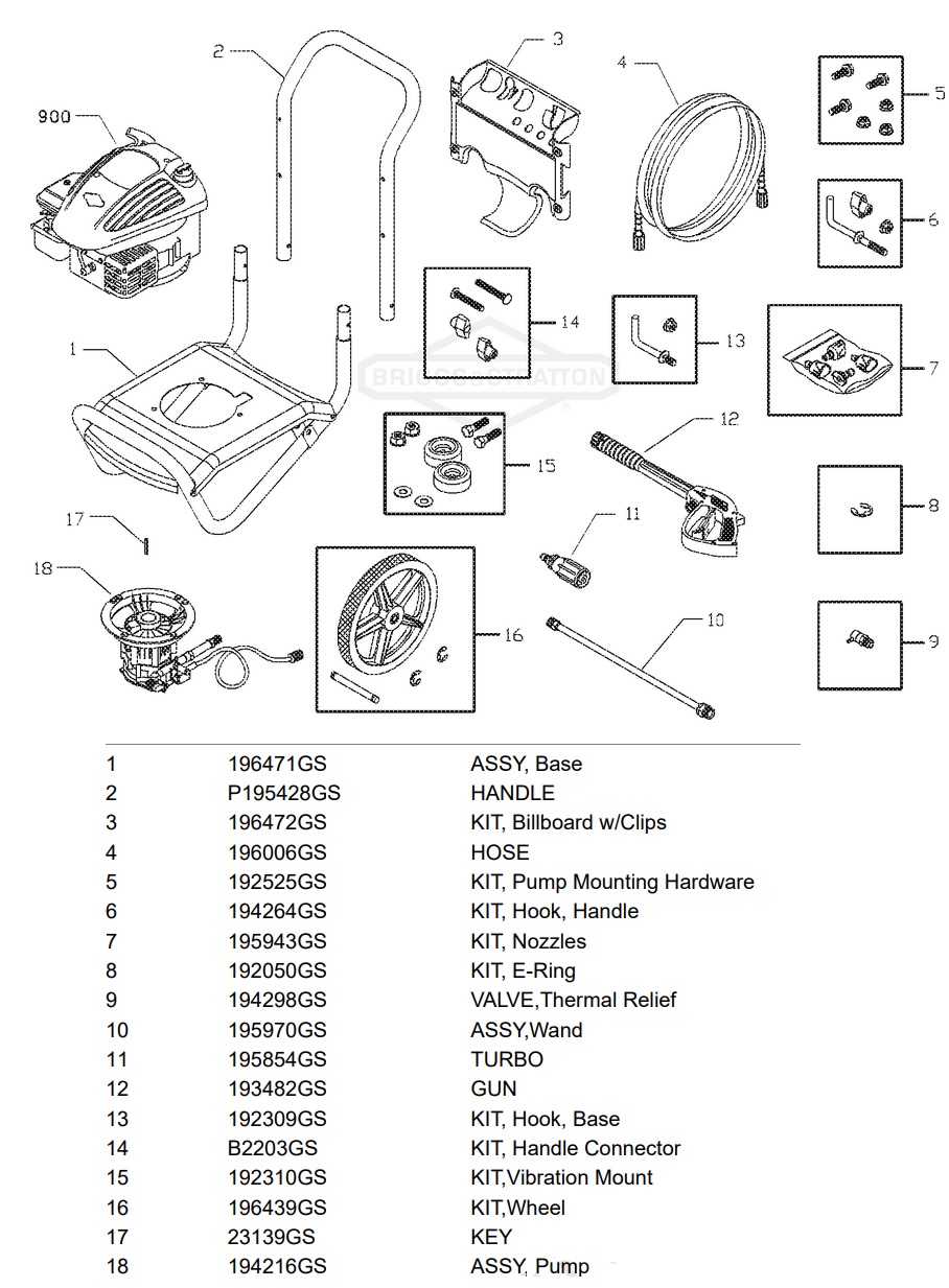 Troy-bilt Pressure Washer 020245 Parts 1-888-279-9274